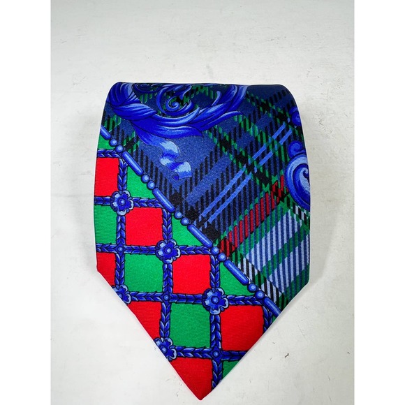 Gianni Versace Couture Silk Baroque Tie - Picture 1 of 3